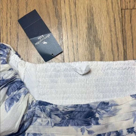 NWT Abercrombie Kids’ Emerson Puff Sleeve Floral Dress Size 11/12 - Picture 9 of 11